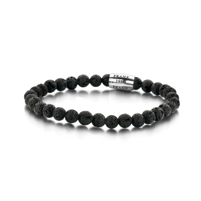 Frank 1967 Lava Stone bratara lava neagra 20 cm