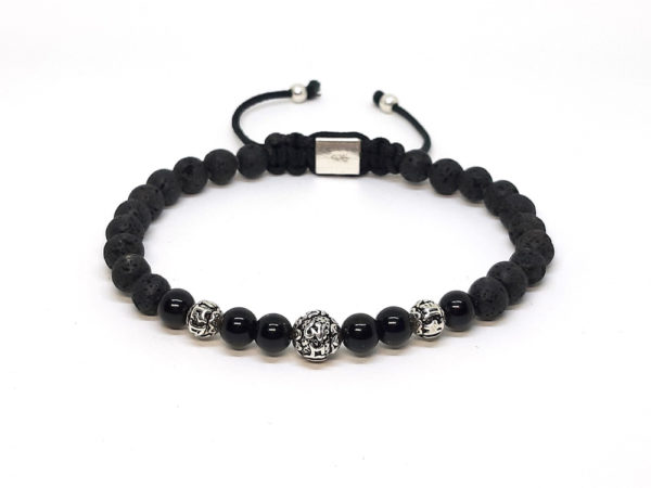 Dualstax Lava bratara barbati lava onix 6mm reglabila