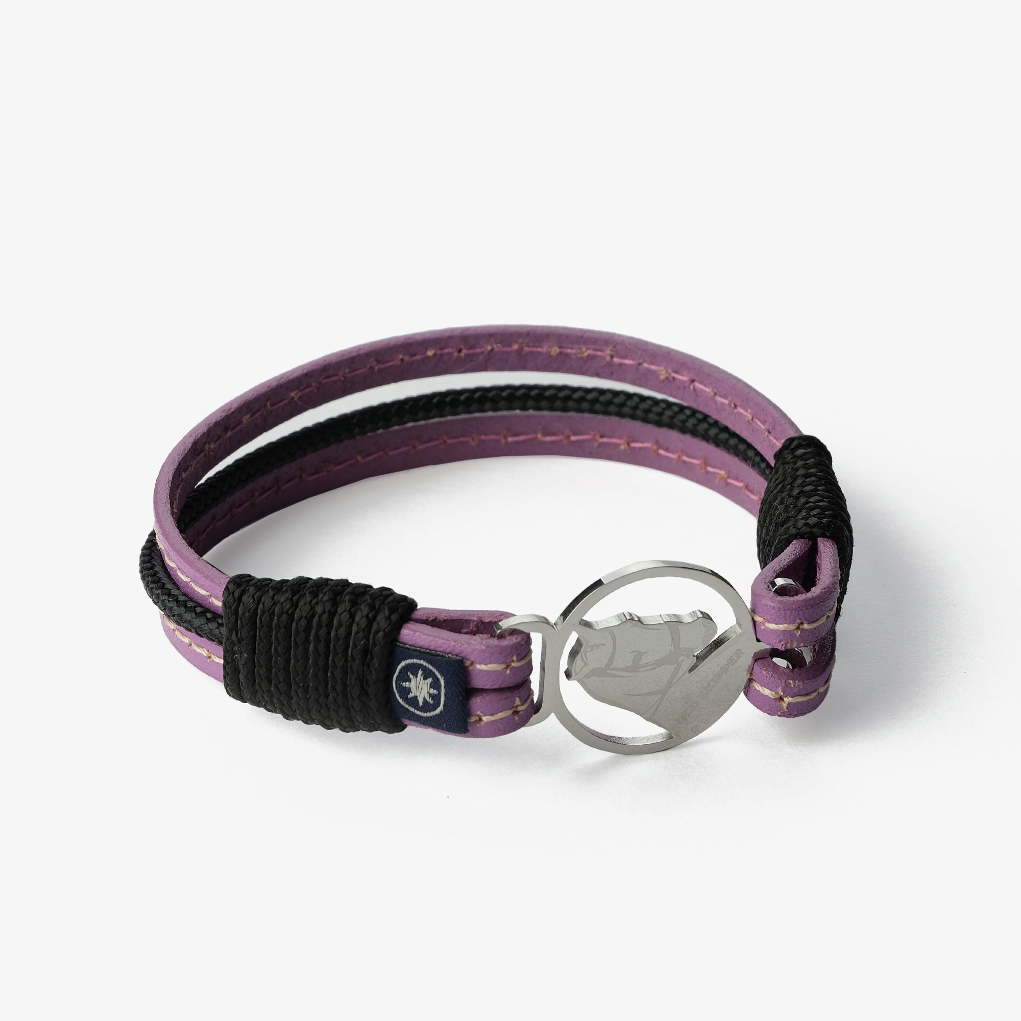 Old Skipper Lavender Mist North Star brățară piele lila-negru