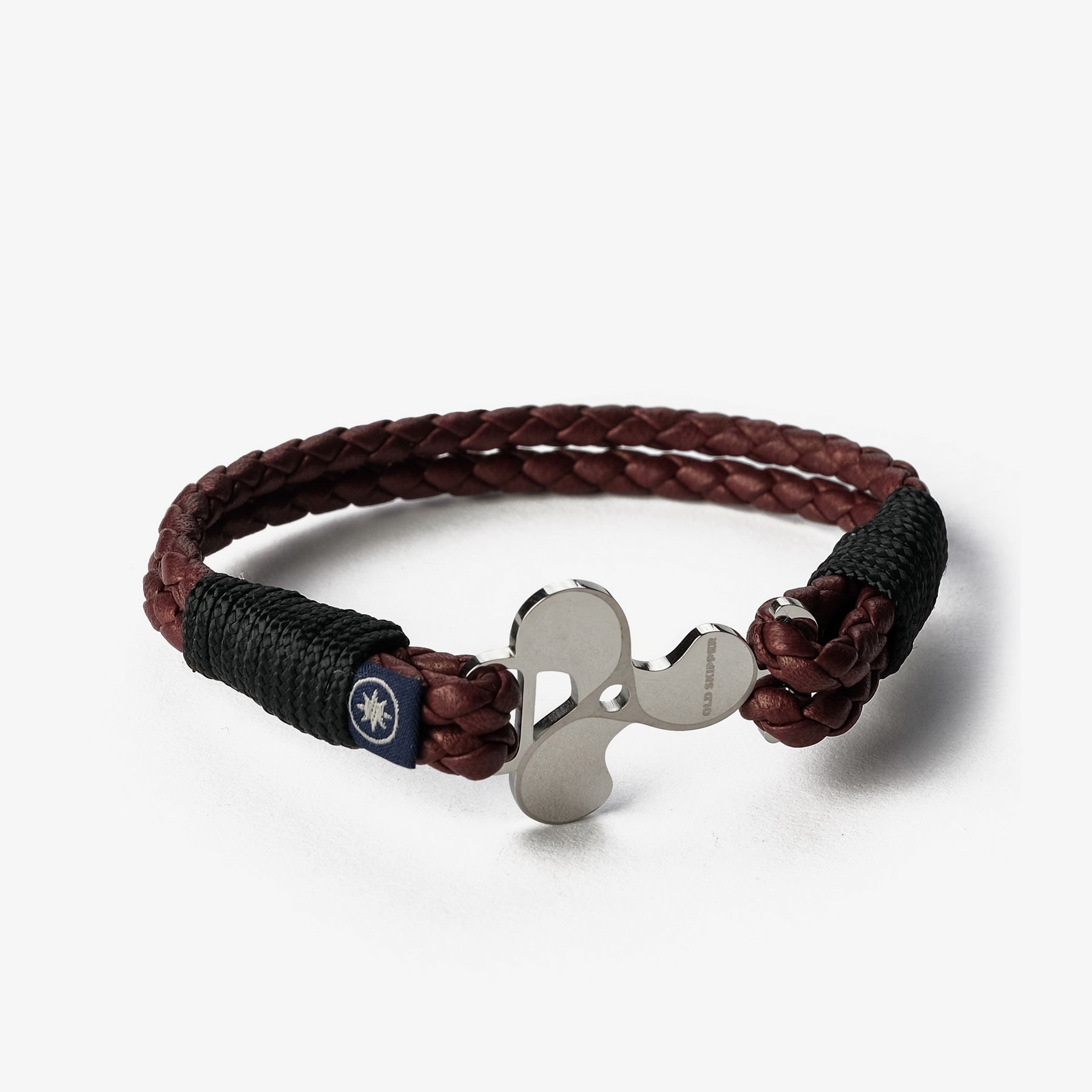 Old Skipper NPRBLB-856NS bratara piele stea nordului maro