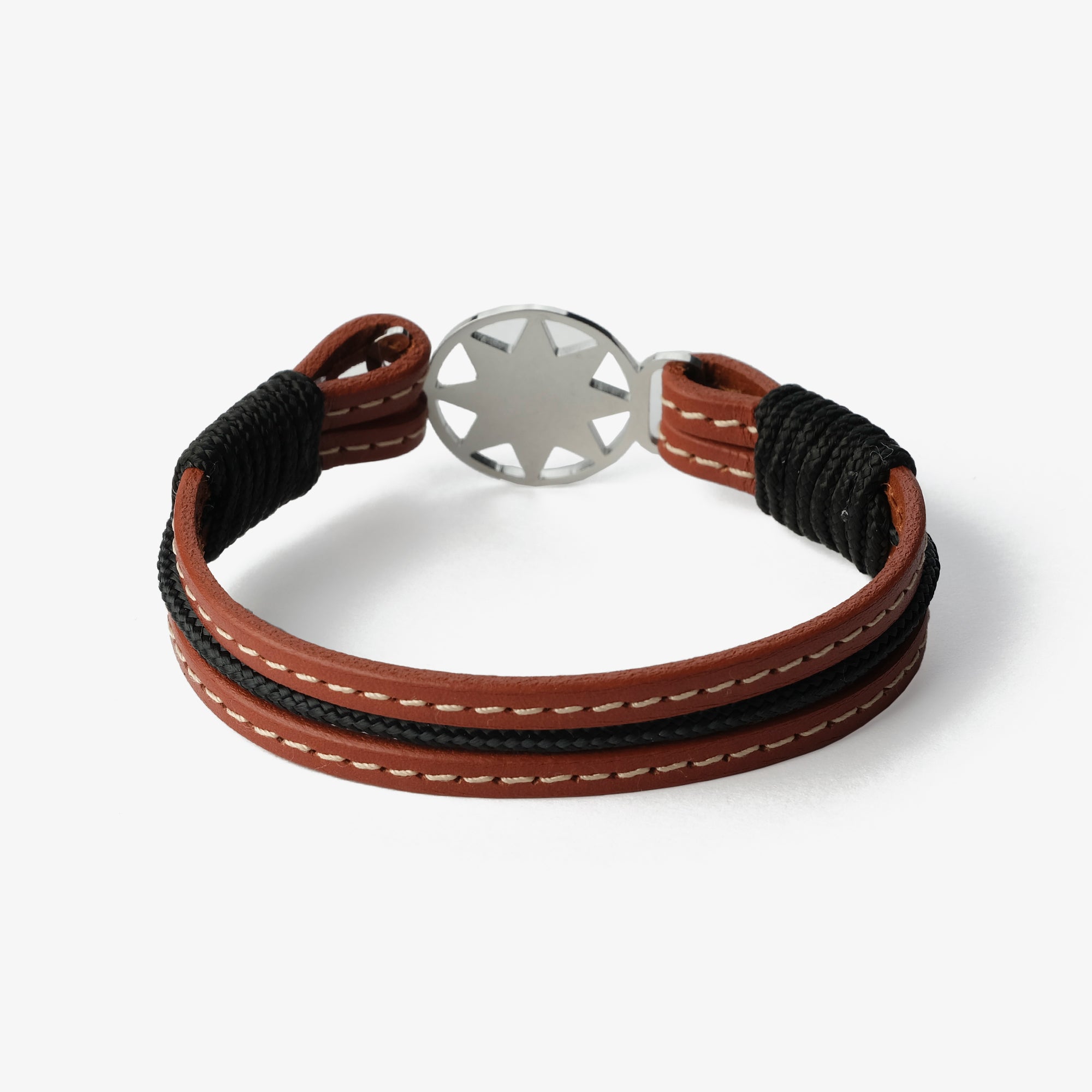 Old Skipper Earth's Embrace bratara piele stea nordica