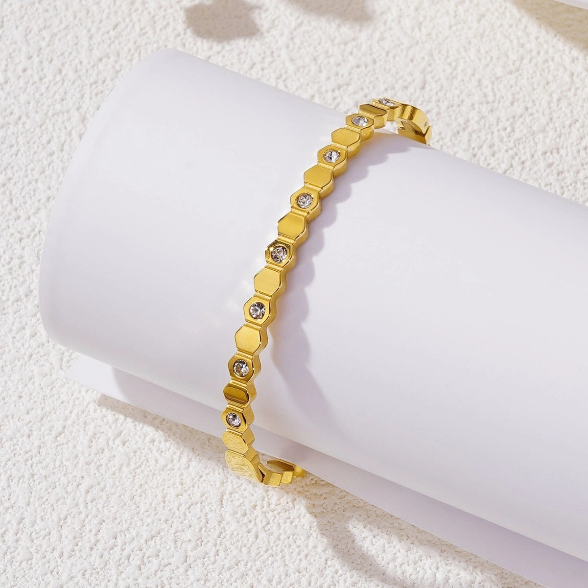 Rafini Hexa Gold bratara aur 18k reglabila