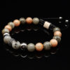 Dualstax Labradorit brățară moonstone 8mm argint