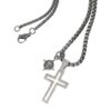 Dualstax Iisus si Cruce colier argint 925 lant 60cm