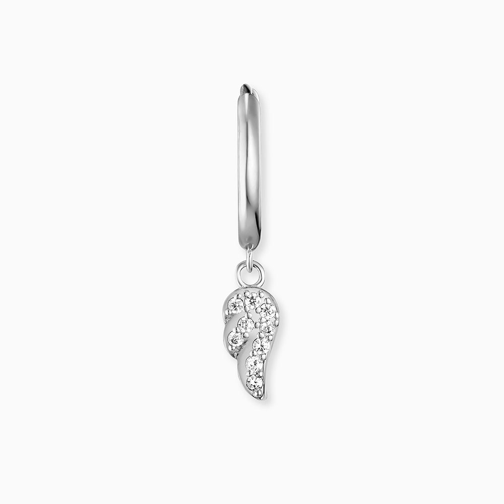 Engelsrufer Flying Wings cercei creole argint zirconia
