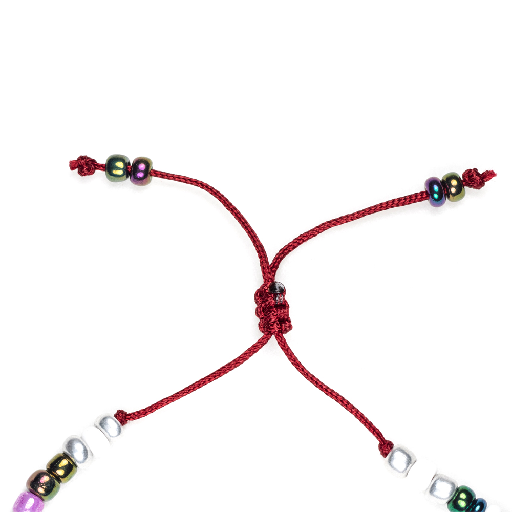 CrisFeather Cris brățară gleznă multicoloră ciucure
