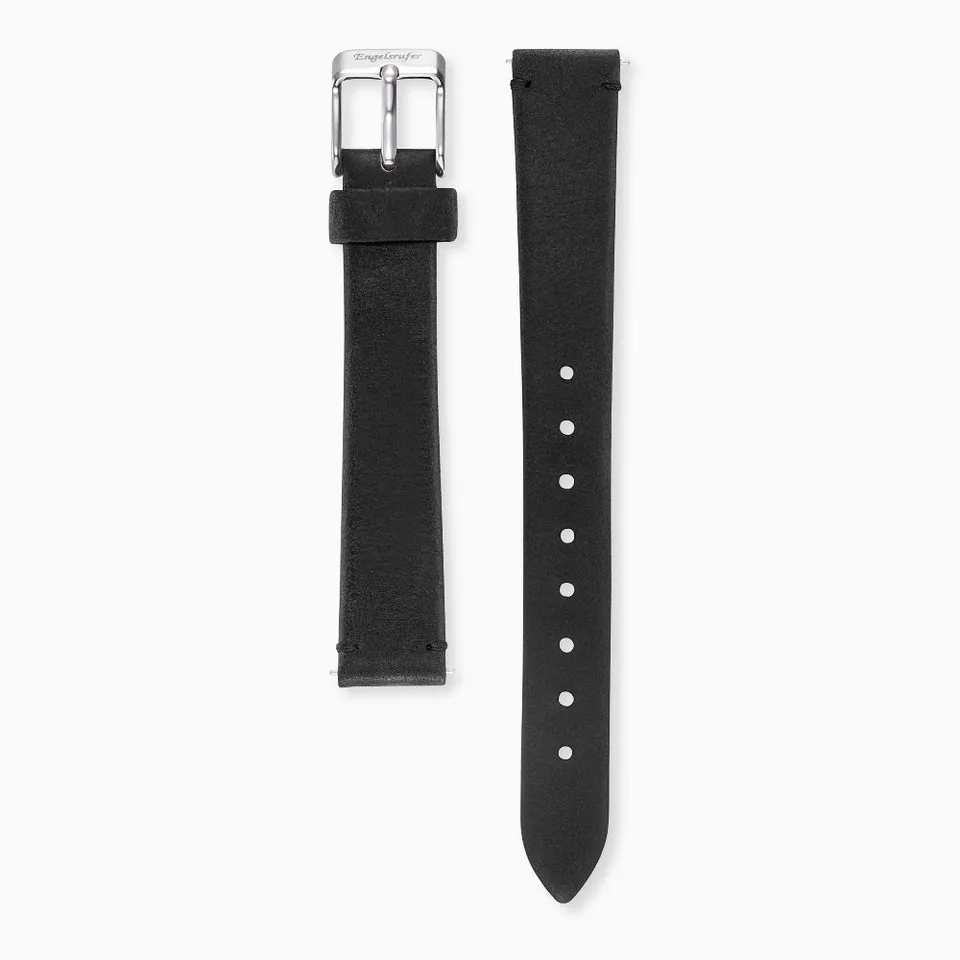 Engelsrufer curea ceas piele neagra 12 mm italiana