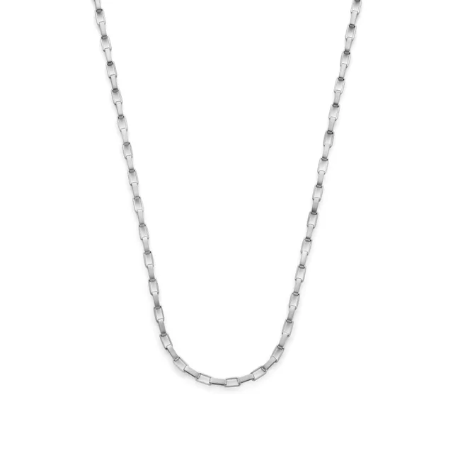 Frank 1967 Chain Link colier argintiu zale oțel