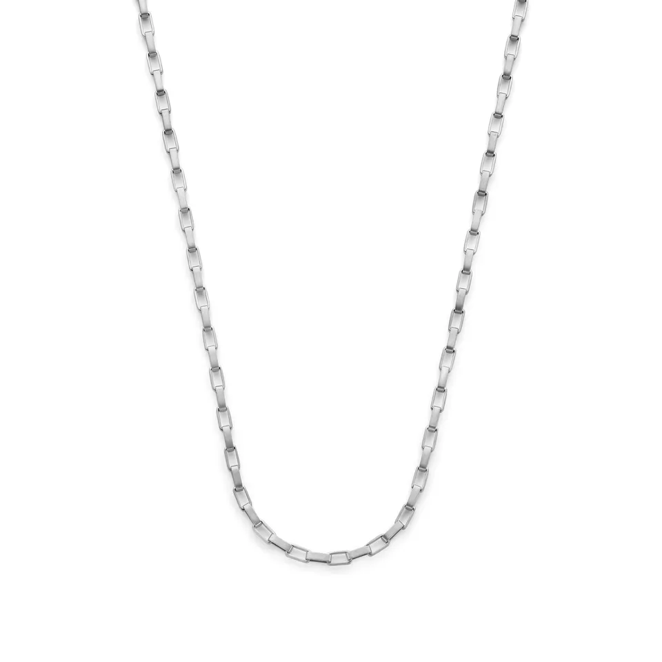 Frank 1967 Chain Link colier argintiu zale oțel