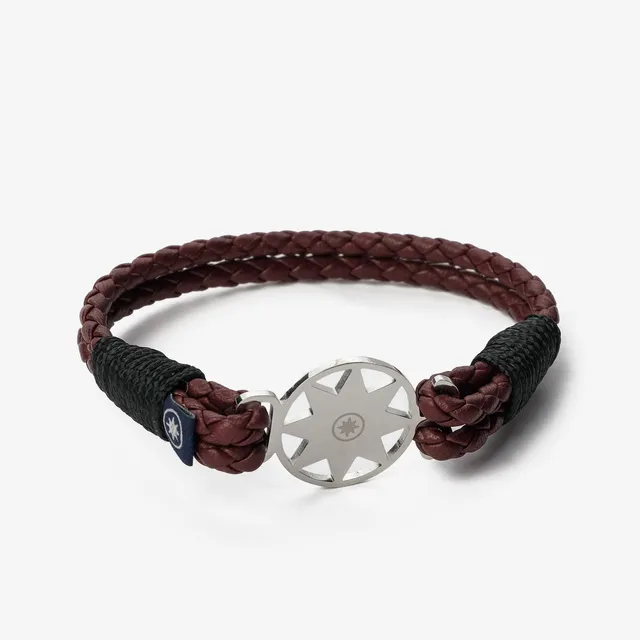 Old Skipper NPRBLB-856NS bratara piele stea nordului maro