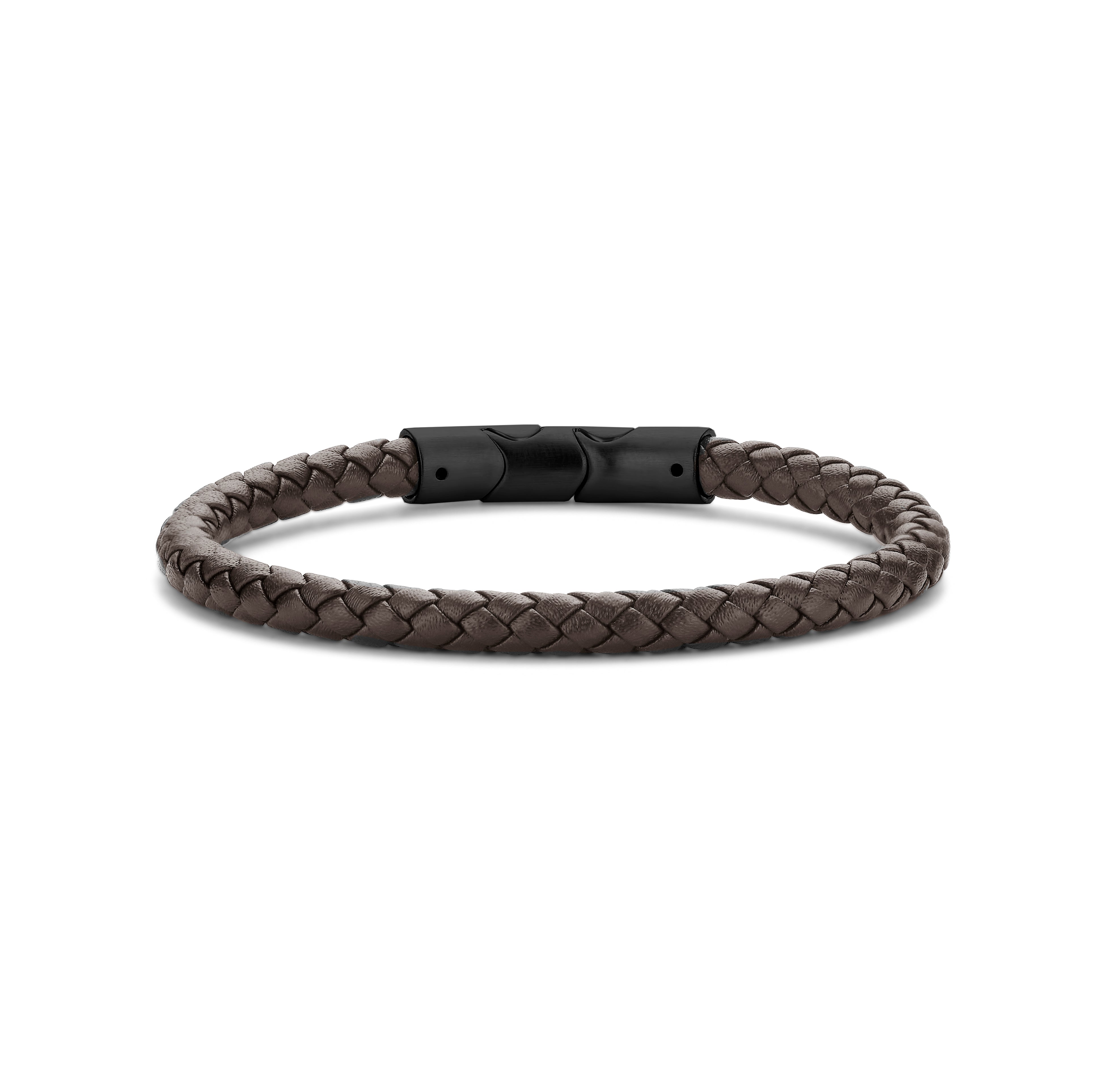 Frank 1967 Braided bratara piele neagra