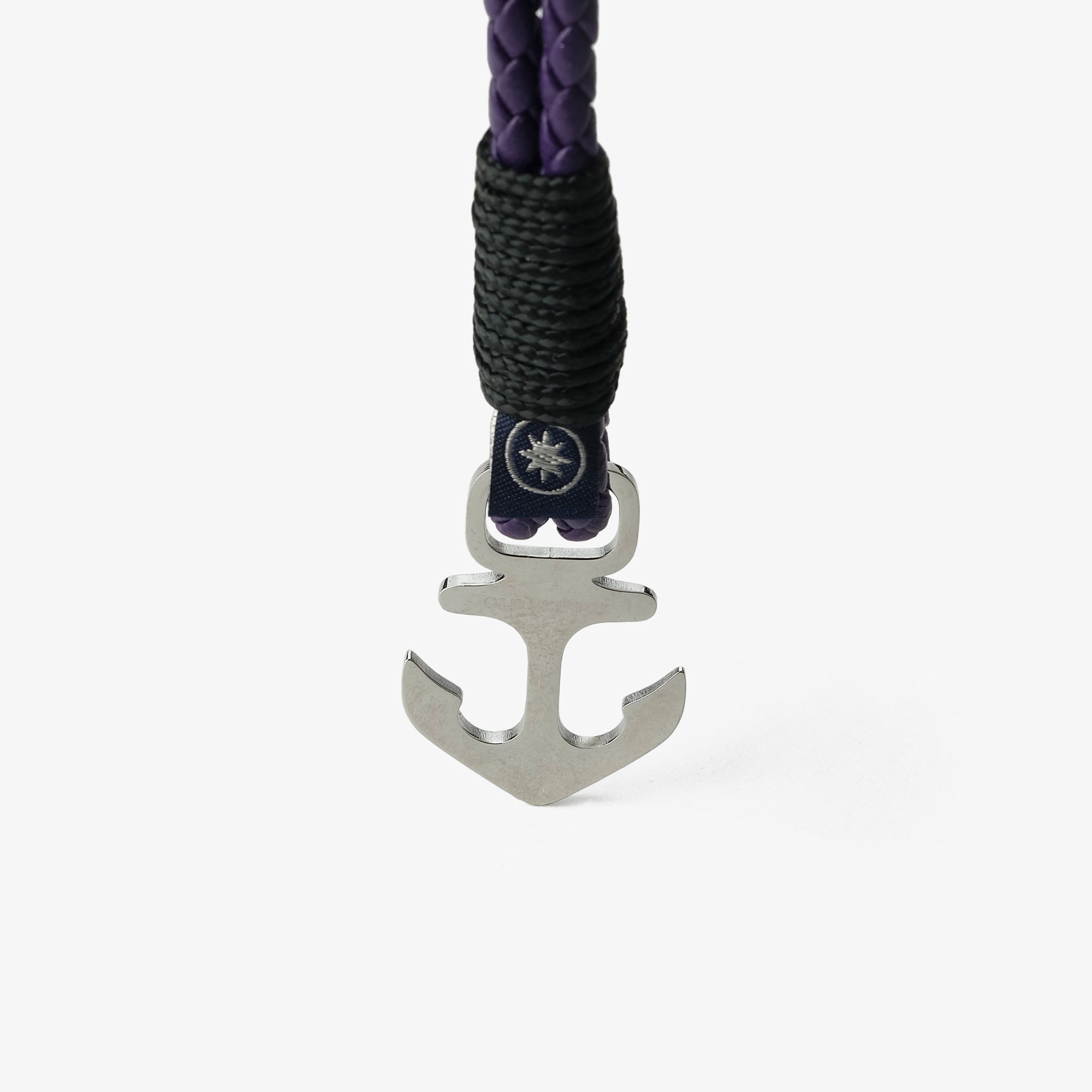 Old Skipper Twilight Voyage bratara ancora mov-negru