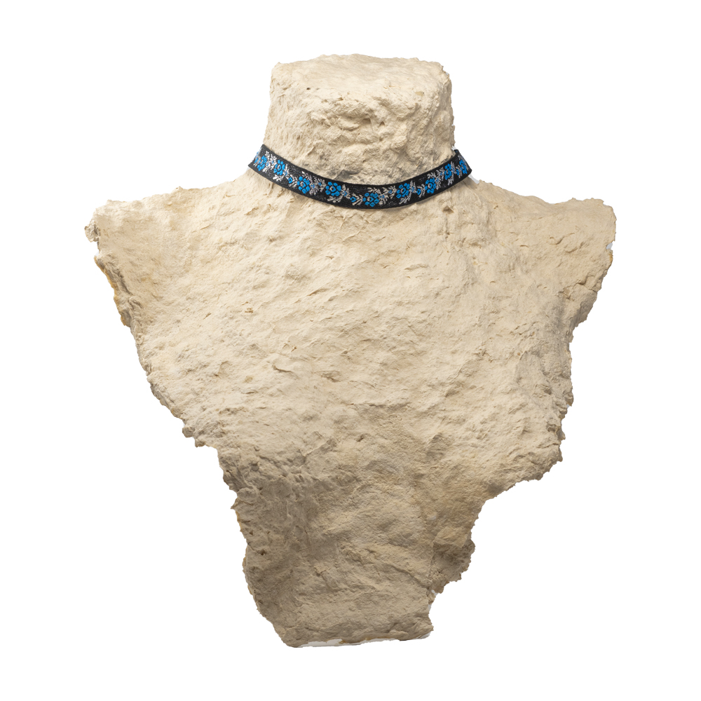 CrisFeather Accesorii Sky Chicha choker textil negru