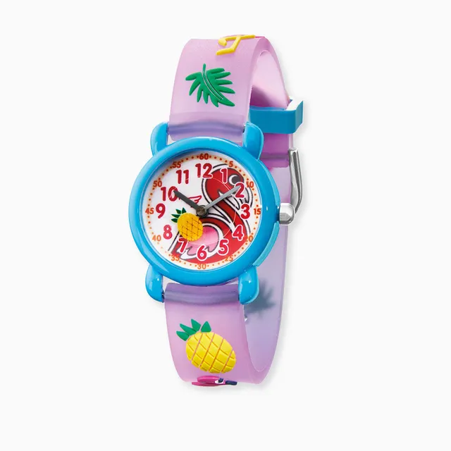 Herzengel Flamingo ceas copii roz cu penar