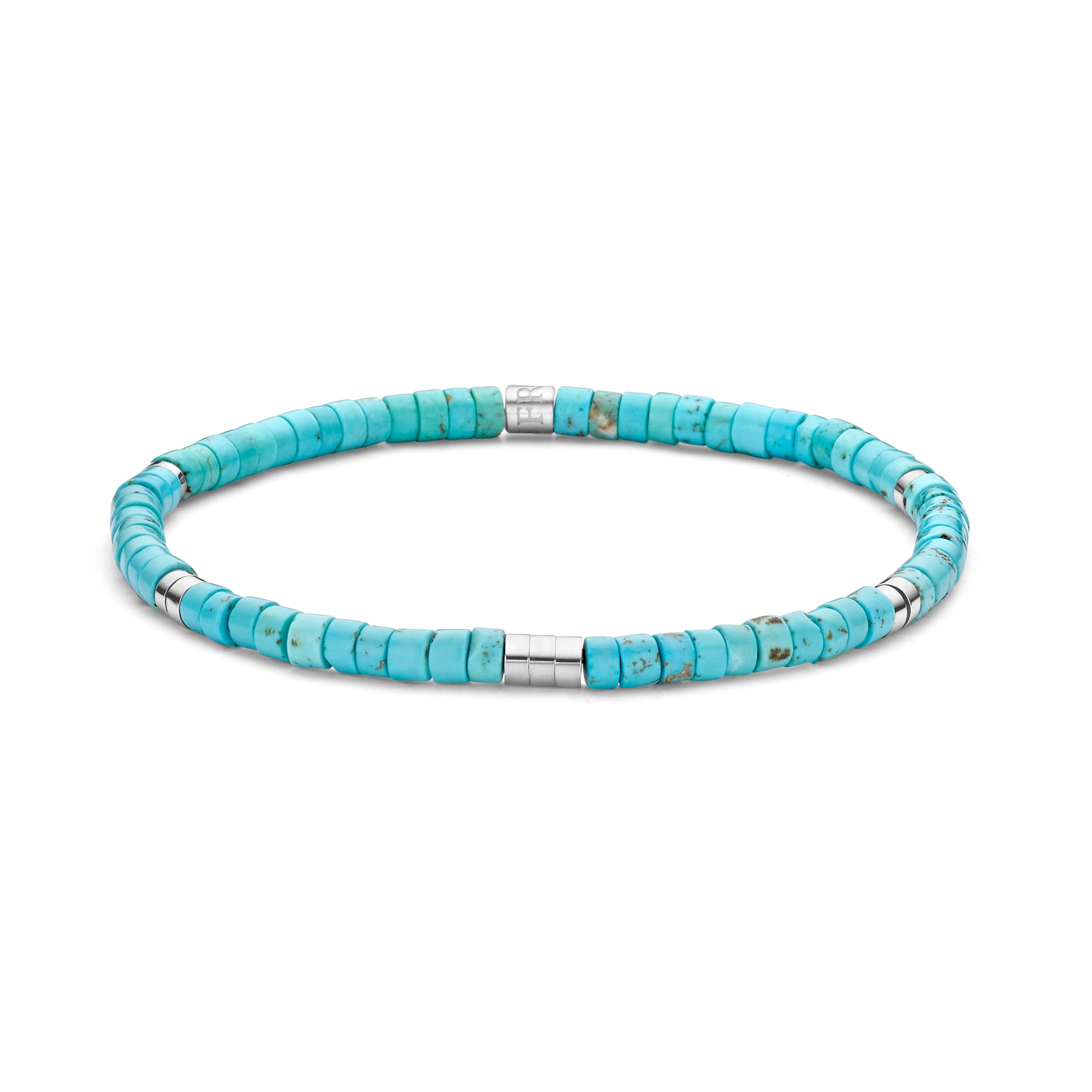 Frank 1967 Natural Bead bratara turcoaz
