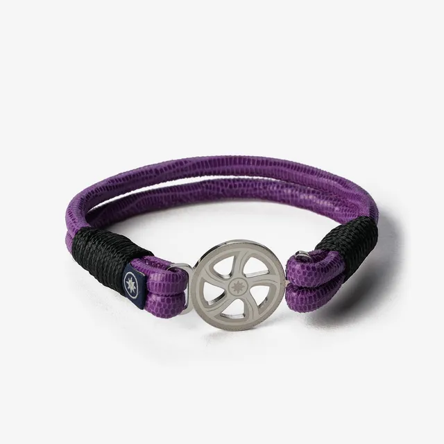 Old Skipper Violet Horizon brățară piele violet timonă