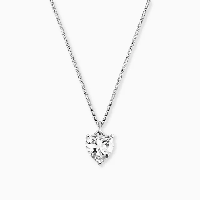 Engelsrufer Shiny Herz colier argint inimă cu zirconia