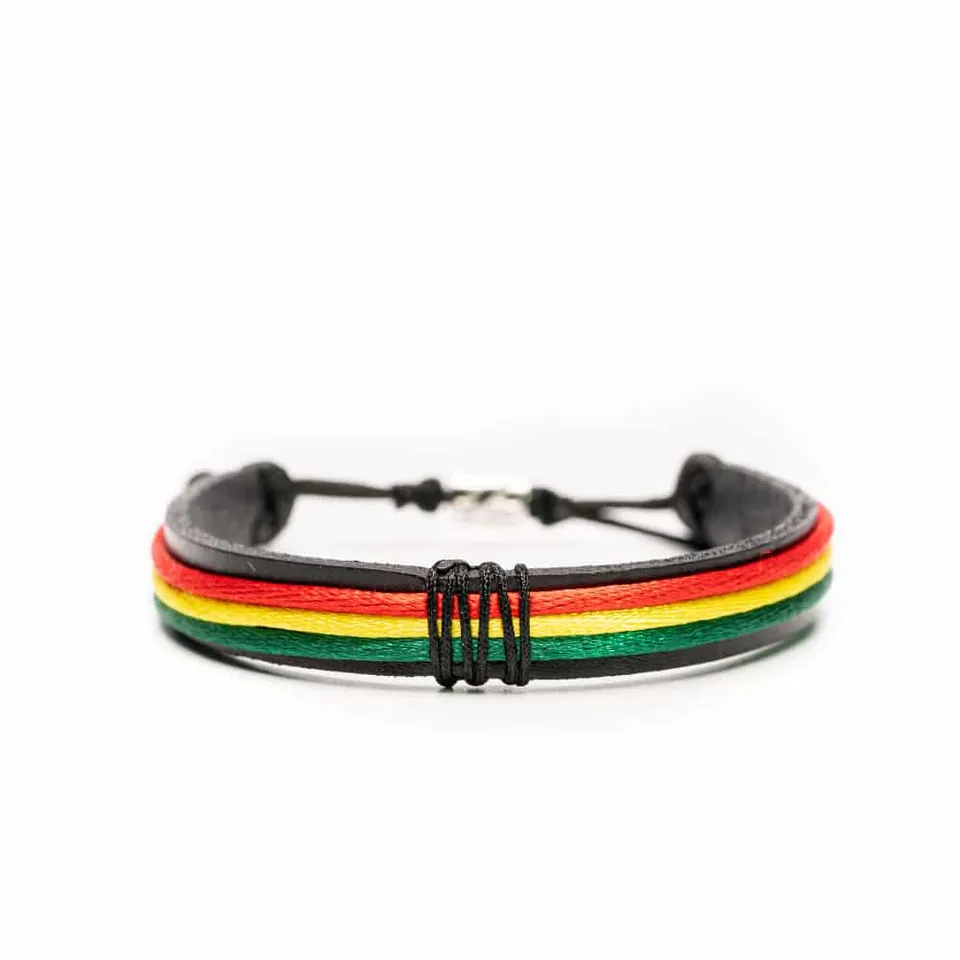 CrisFeather Simple Bob bratara piele rasta unisex