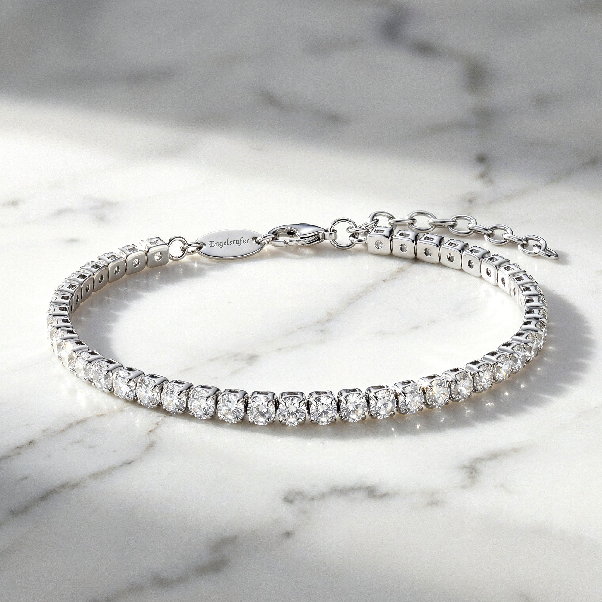 Engelsrufer Shiny Tennis brățară argint cu zirconia