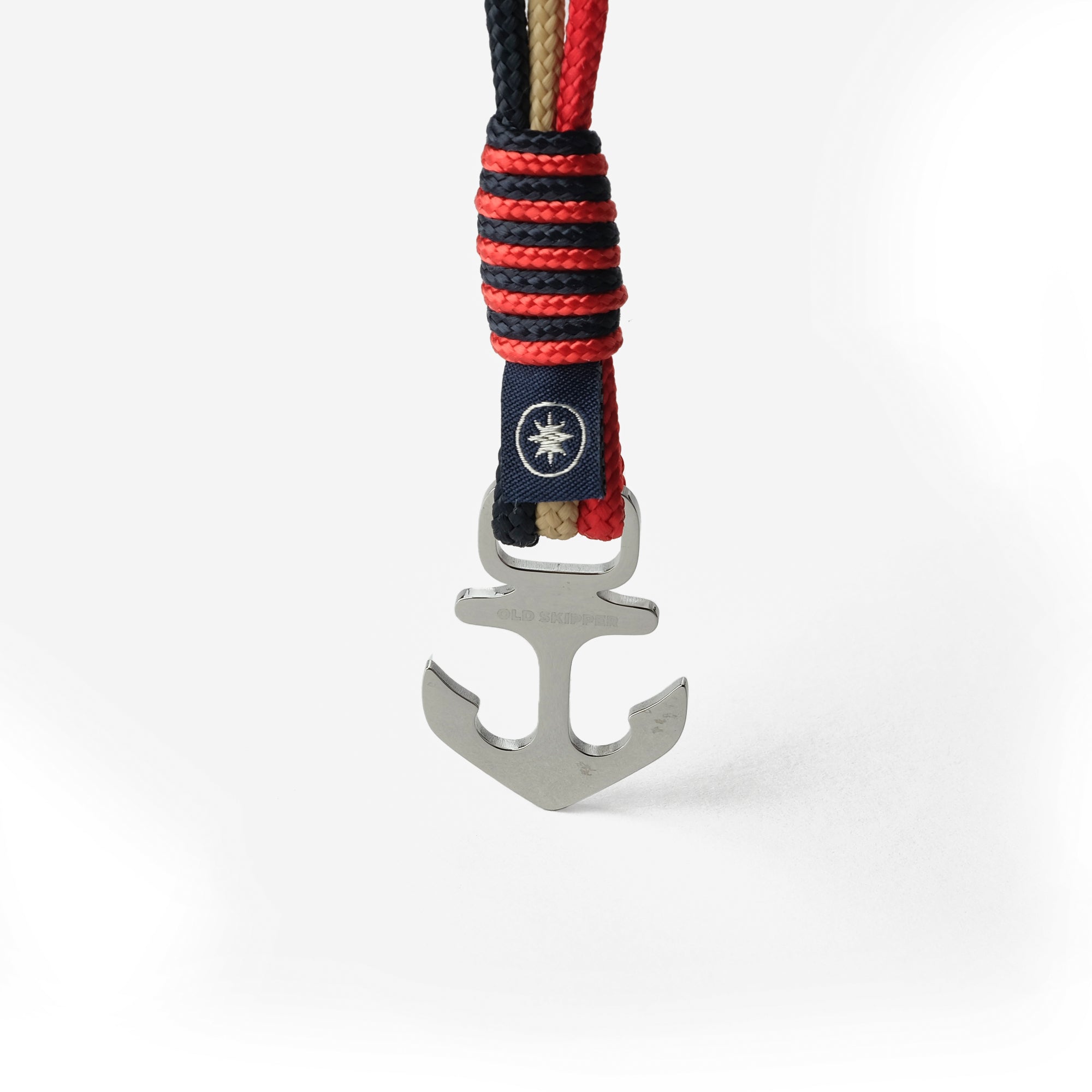 Old Skipper Nautical Trio brățară tricoloră ancoră