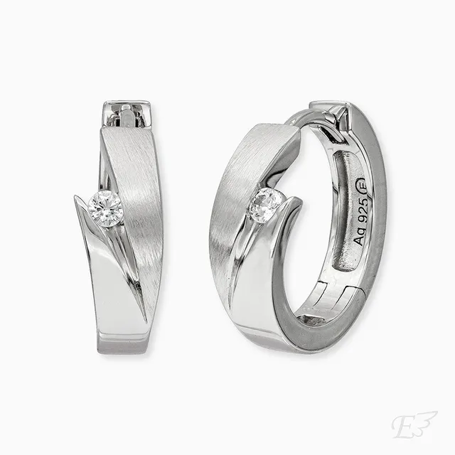 Engelsrufer Creole cercei argint zirconia