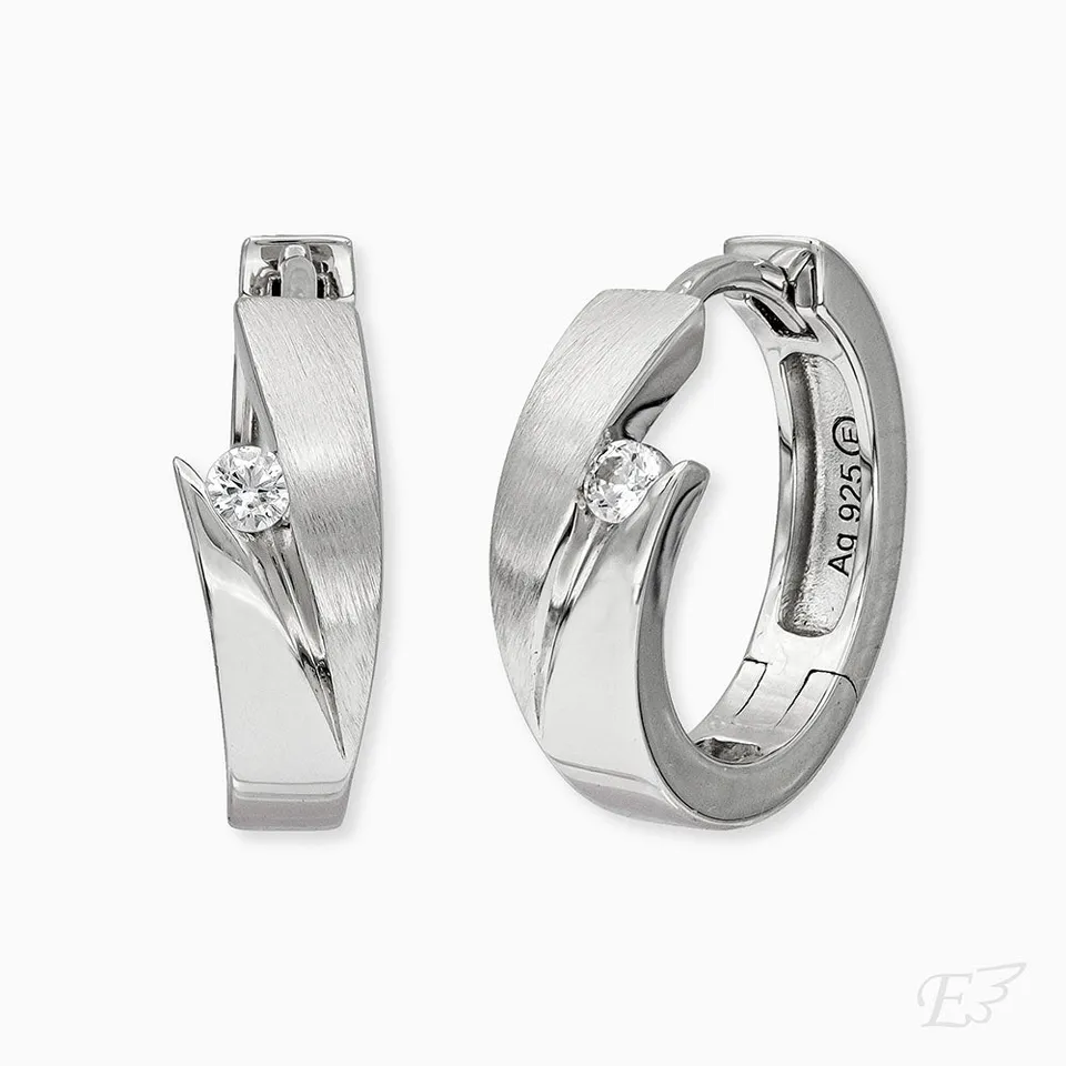 Engelsrufer Creole cercei argint zirconia