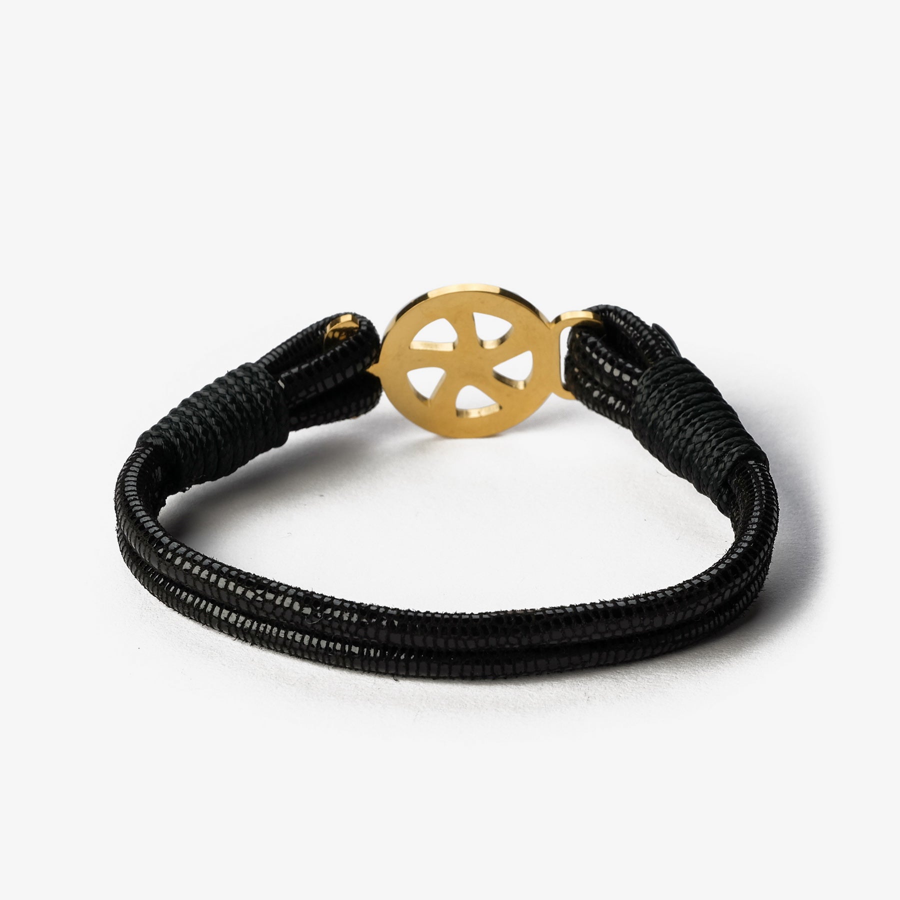 Old Skipper NPLPLB-886MG bratara piele Wheel neagra