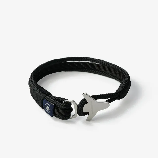 Old Skipper Midnight Onyx bratara snur avion negru