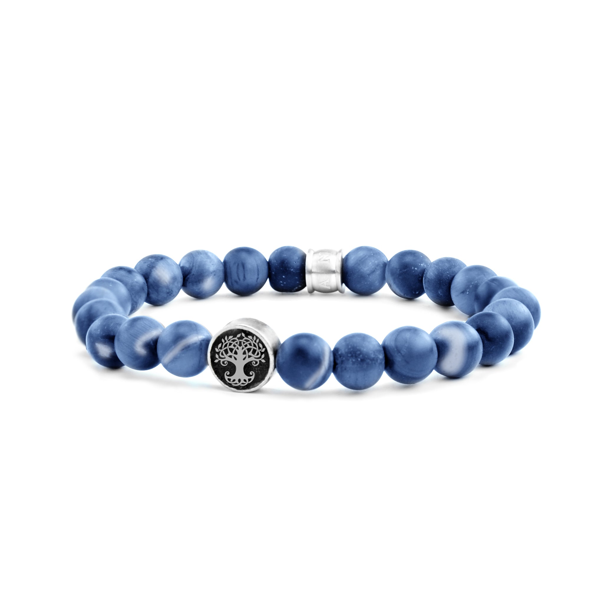 Frank 1967 Tree of Life Bead brățară neagră piatră
