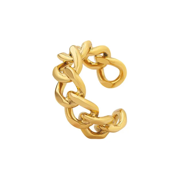 Rafini Luxe Chain inel reglabil placat aur