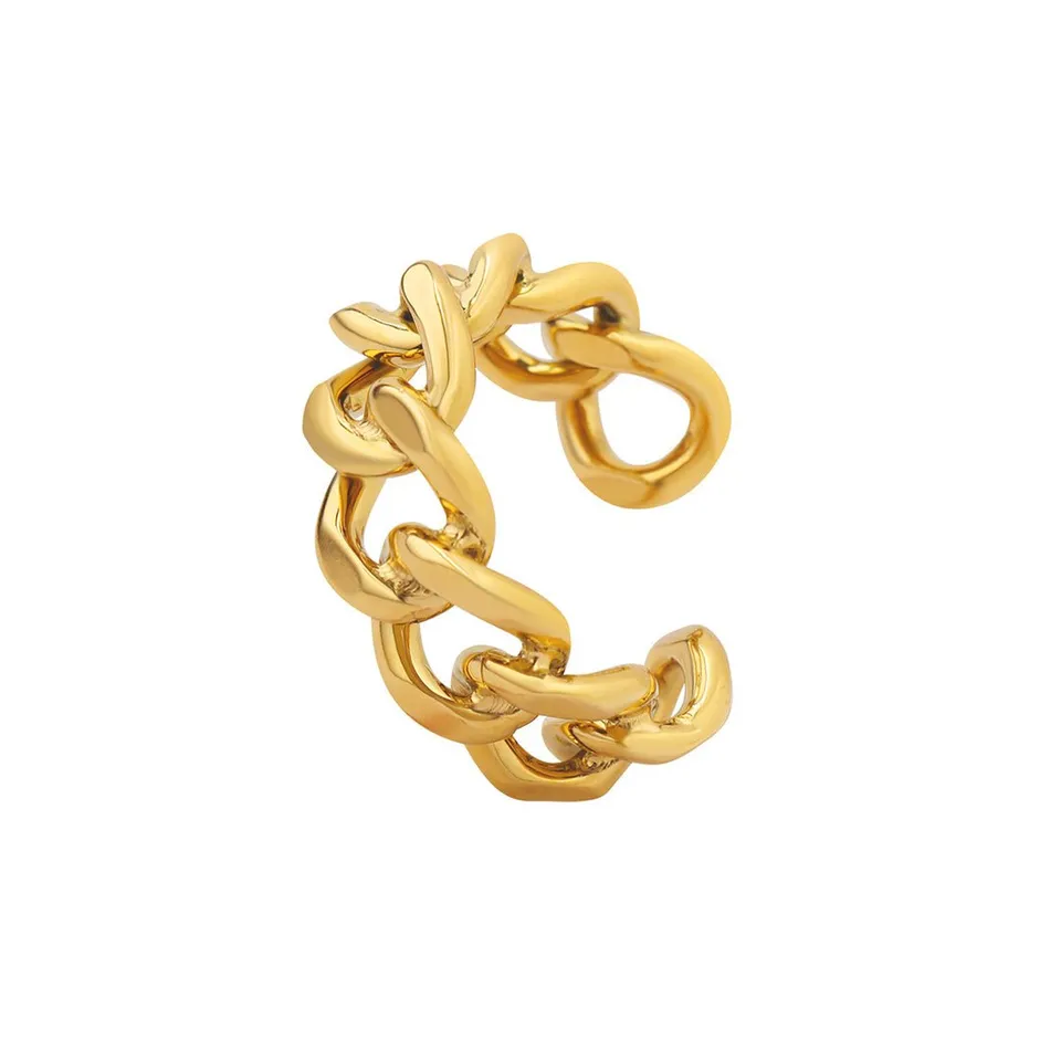 Rafini Luxe Chain inel reglabil placat aur