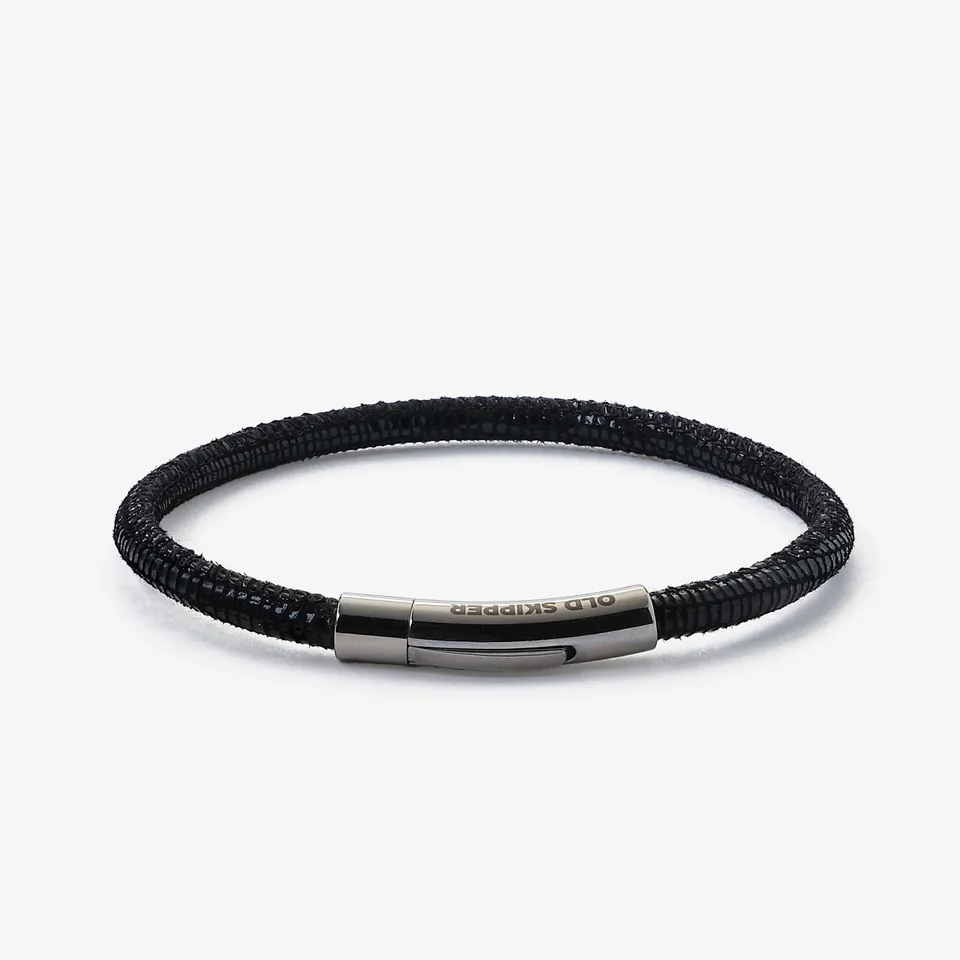 Old Skipper NPLPLB-887 bratara deluxe silver piele