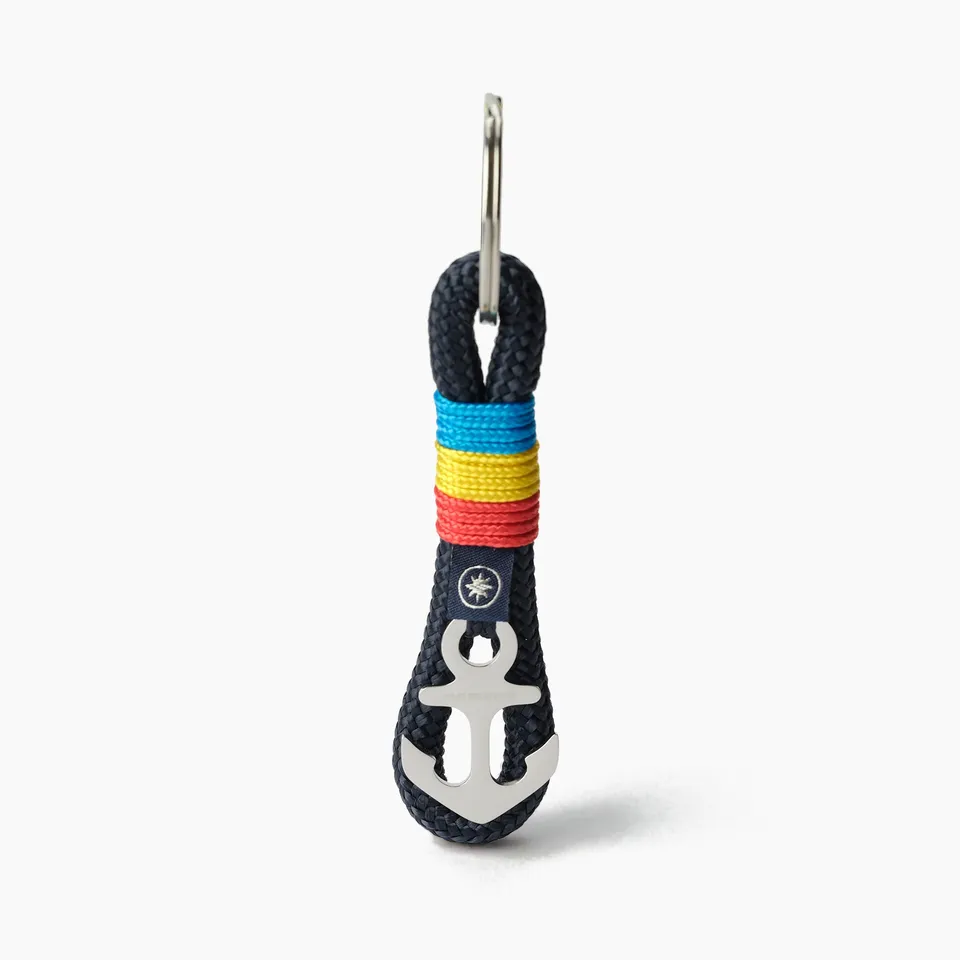 Old Skipper Black Sea Anchor breloc șnur tricolor