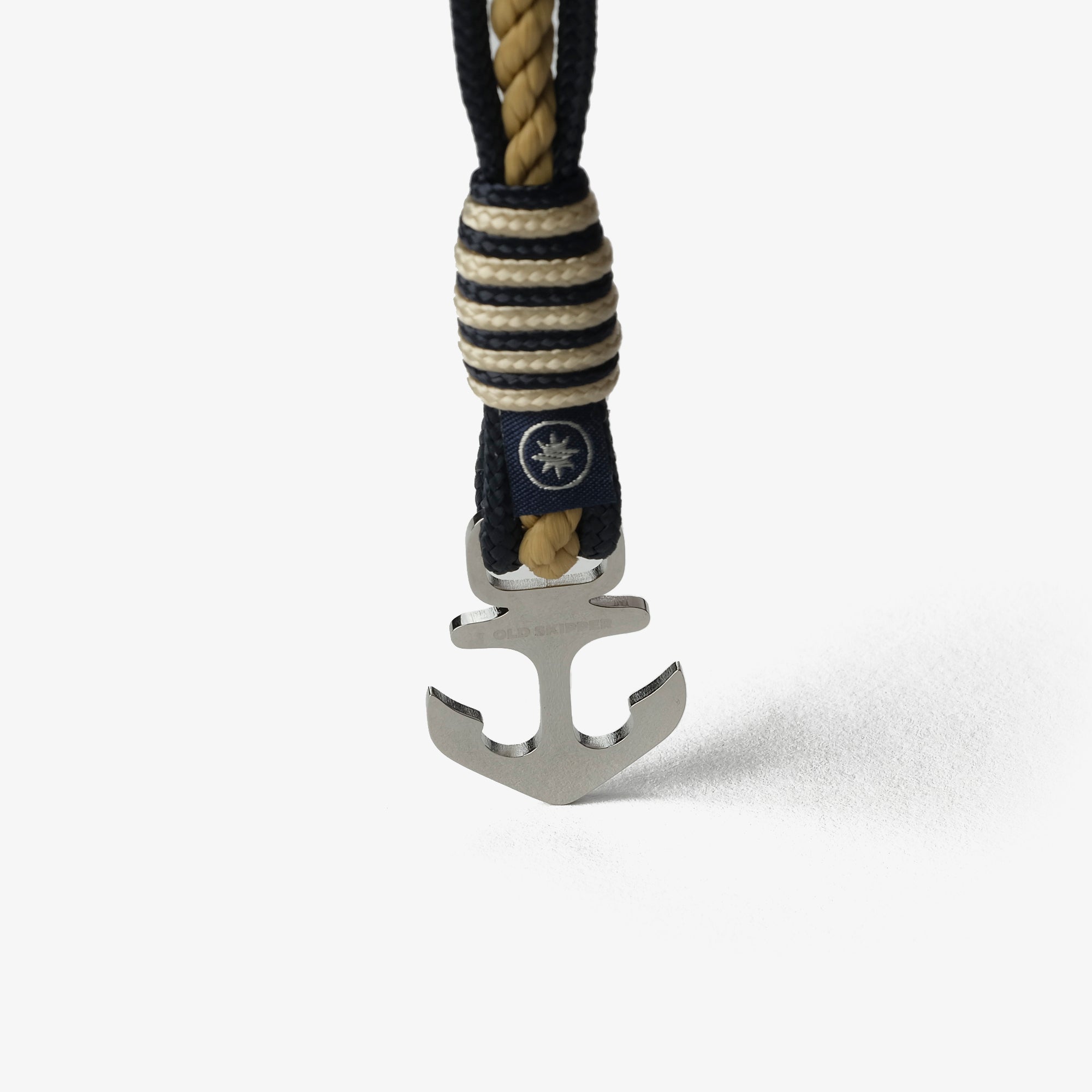 Old Skipper Navy Horse brățară șnur bleumarin-bej