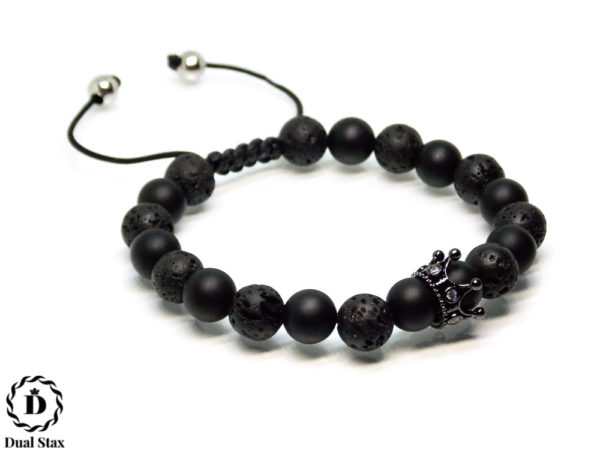 dualstax no.7 brățară unisex lavă agat