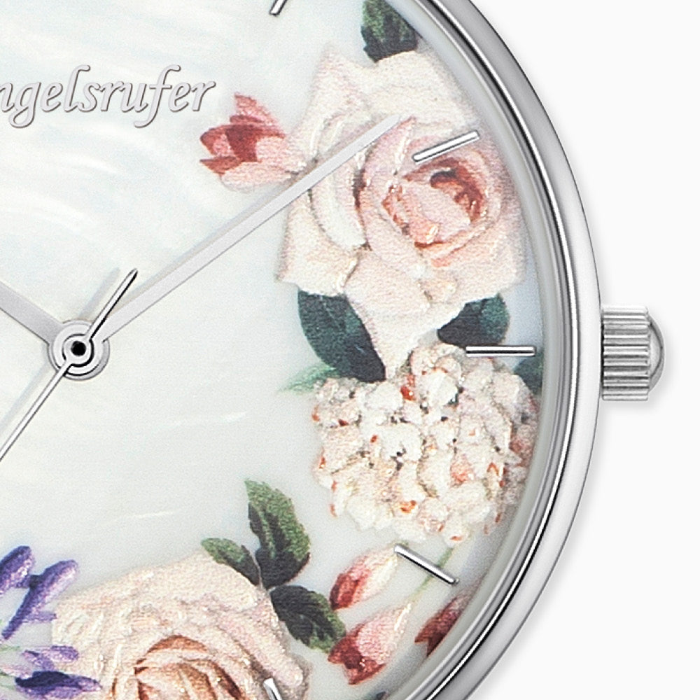 Ceas Engelsrufer Romantic Flowers Blume piele bej sidef