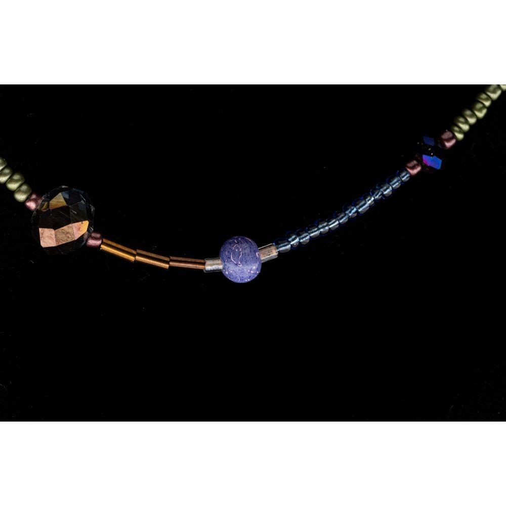 CrisFeather Gloria choker mărgele pietre semiprețioase