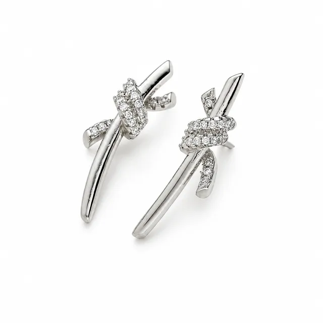 Rafini Crystal Blade cercei placati aur 18K