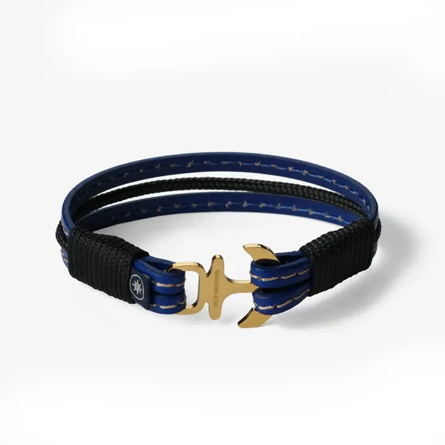 Old Skipper Azure Berry bratara albastra ancora