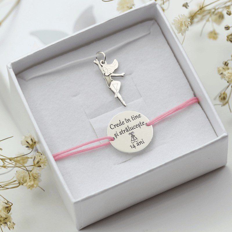 Margeluta.dincristal Balerina Dansatoare set argint 925 personalizat