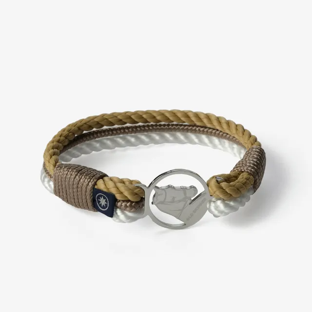 Old Skipper Seafarer's Fusion brățară cal bej-alb