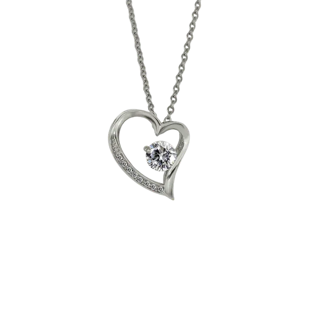 Rafini Twinkle Heart Silver lănțișor reglabil