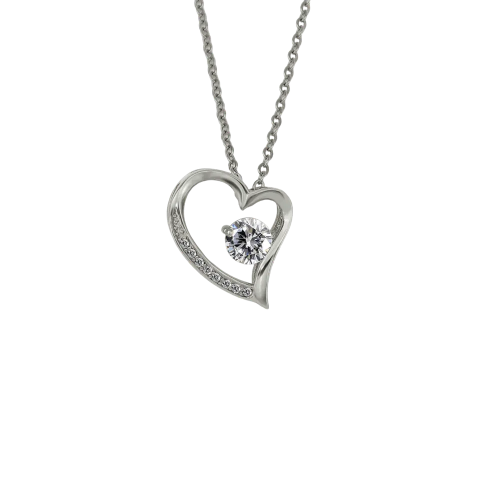 Rafini Twinkle Heart Silver lănțișor reglabil