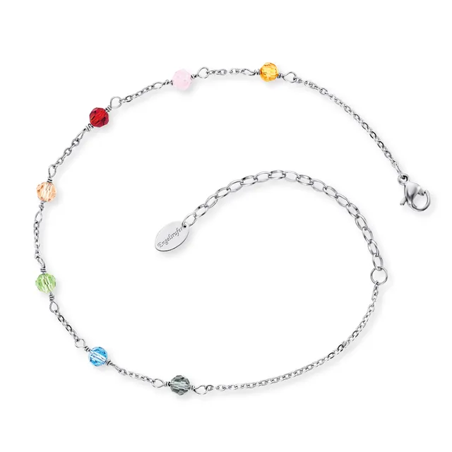 Engelsrufer bratara glezna otel multicolor 22-27 cm