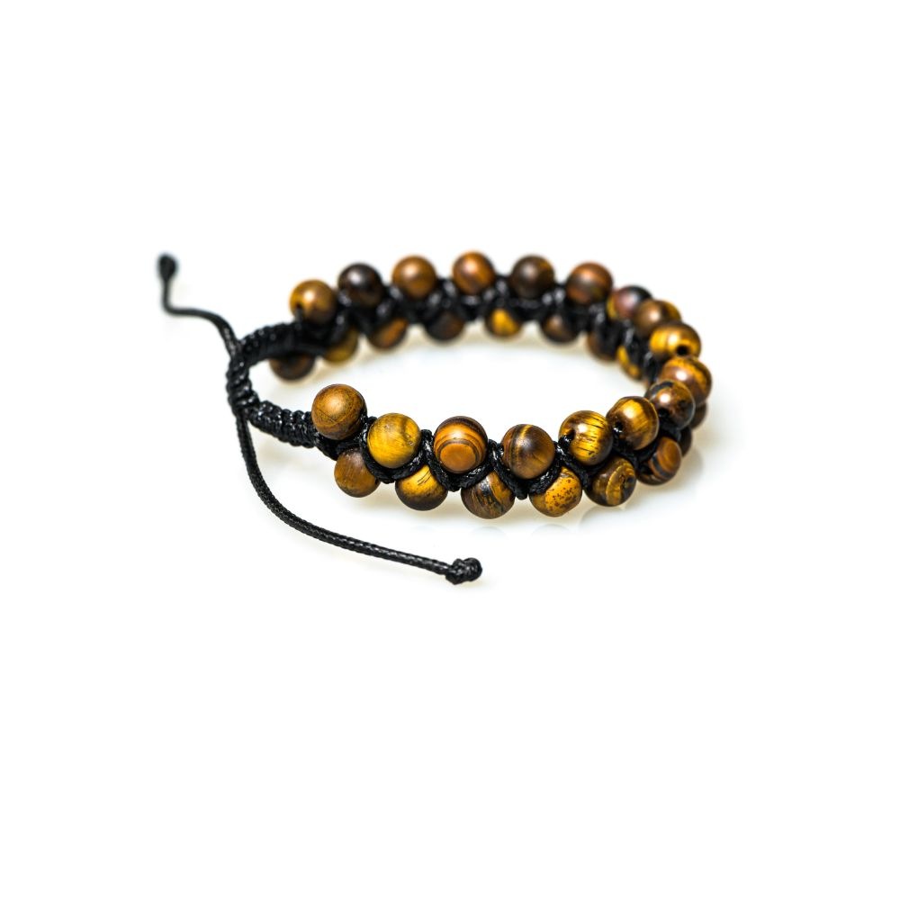 CrisFeather Tiger brățară pietre ochi de tigru