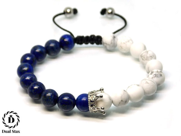 dualstax no.10 bratara dama lapis howlite reglabila 8mm