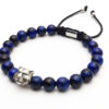Dualstax Lion Blue bratara reglabila ochi de tigru 8mm