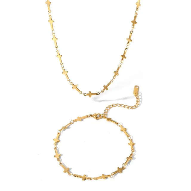 Rafini Set Gold set bijuterii cruciulite aurii