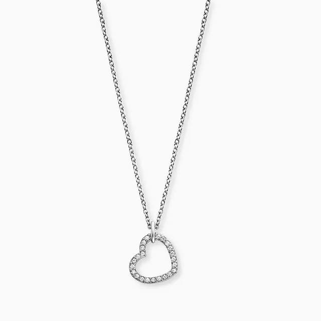 Engelsrufer With Love colier inimă argint 925 cu zirconia