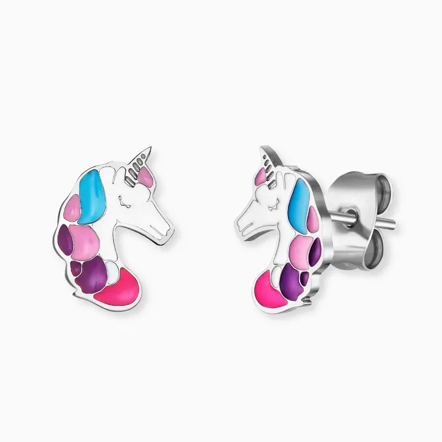 Engelsrufer Herzengel Einhorn cercei copii otel unicorn colorat